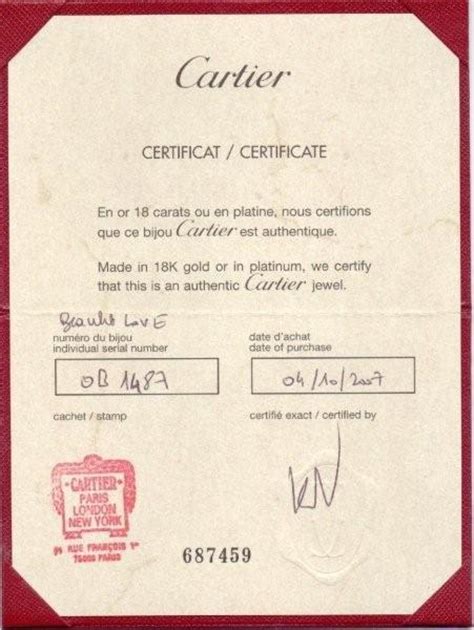 cartier certificate of authenticity|counterfeit cartier watches.